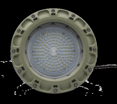 Luminaria LED de Bahía Alta a Prueba de Explosiones ATEX Certificada IP66 para Entornos de Petróleo, Gas, Químicos y Minería, Eficiencia 160lm/w