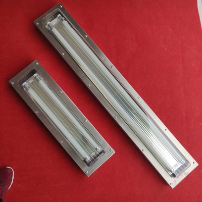 Luz fluorescente a prueba de explosiones de material SS316 – Luminaria lineal totalmente plástica, 3 pies/5 pies, 6000K, IRC ≥70 para áreas peligrosas