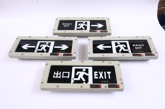 Luces de advertencia de la señal de salida de emergencia a prueba de explosión de alta calidad de Atex Modelos personalizables Luz de señal de salida a prueba de explosión para Zona 1 Zona 2