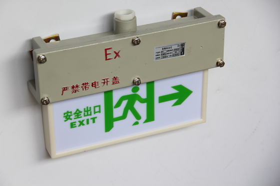 Luz de señal de salida a prueba de explosión de acero inoxidable ATEX con 90 minutos de respaldo de generación de energía marina y marina