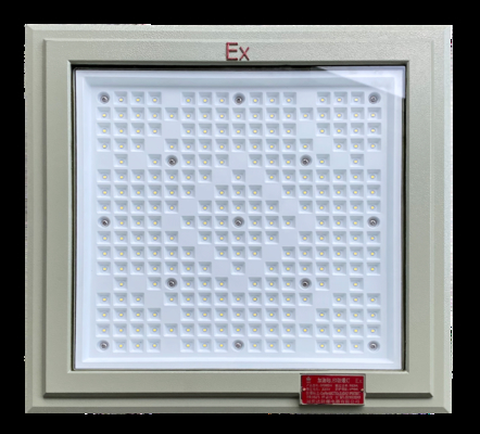 Luz LED a prueba de explosión al aire libre 18 * 18 pulgadas de forma cuadrada 100-250w Luz de gasolinera