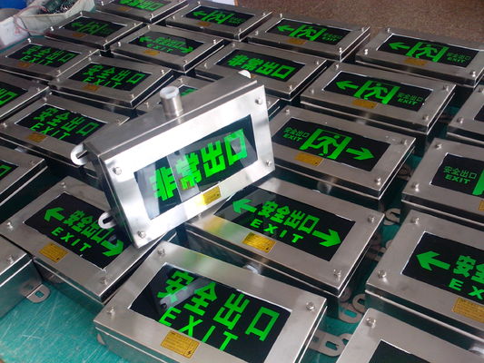 Fuente de luz LED de señal de salida de emergencia anti-explosión de 3W personalizable para plantas químicas y operaciones mineras