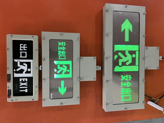 Fuente de luz LED de señal de salida de emergencia anti-explosión de 3W personalizable para plantas químicas y operaciones mineras