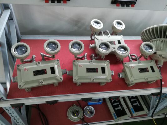 Luz de emergencia de doble cabeza de aleación de aluminio de doble cabeza 220VAC/24VDC Luz LED de seguridad IP66