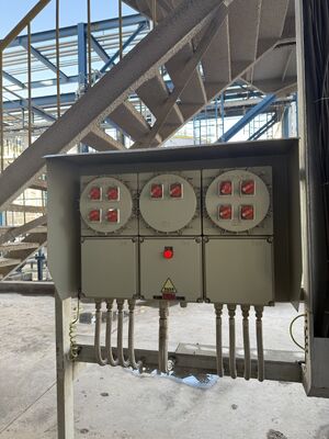 Paneles de control a prueba de explosiones con resistencia a la corrosión IP 65 380V, armario de panel de interruptores a prueba de explosiones