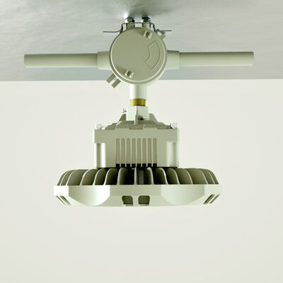 Lámparas LED de alta profundidad de acabado amarillo a prueba de explosión fundición de aluminio de carcasa Temperatura de color de 3000 a 6500K para plantas químicas