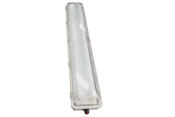 Luminaria lineal para áreas peligrosas IP66 WF2 Clasificación ambiental, Tira de luz certificada Ex Tb IIIC T80°C Db para plantas industriales petroquímicas