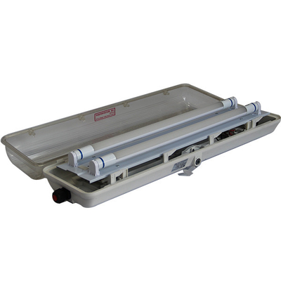 Luz fluorescente LED a prueba de explosiones IP66 de acero inoxidable T5 T8 Tubo Atex