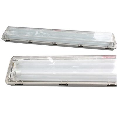 2x48 "Luz de tubo LED a prueba de explosión 115lm/W ABS para áreas industriales peligrosas