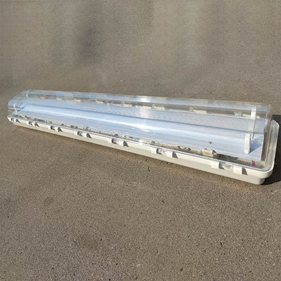 Luz de tubo LED a prueba de explosiones y llamas 2x36W para áreas peligrosas | Carcasa ABS | Eficiencia de 115 lm/W