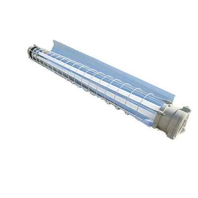 Luz de tubo fluorescente de acero inoxidable de alta resistencia a prueba de explosión 18-36w 100lm/w Ex luz lineal a prueba de explosión