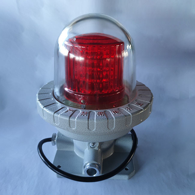 Luces de alta calidad rojo/transparente 5-40w a prueba de explosión luz de obstrucción de aviación luz de advertencia de aeronaves para áreas peligrosas