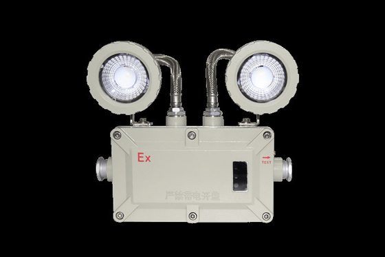 Luz de emergencia a prueba de explosión de aleación de aluminio montada en la pared de 180 min utilizada para la zona 1, 2 y la zona 21, 22