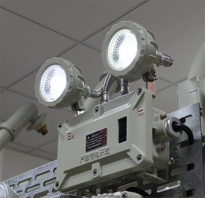 2*4,5w de emergencia doble faro de pared montado luz a prueba de explosión ATEX LED luz de emergencia para lugares peligrosos